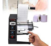 ZMJGLL Spella-Etichette Elettrico, distributore Automatico di Etichette, contatore Automatico 0-999999 con Funzione di Memoria, velocità Regolabile da 1 a 8 m/min, Lunghezza Etichetta 10-150 mm