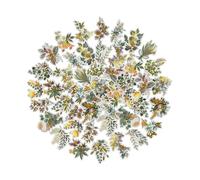ZMLSED Adesivi botanici, 40 mini adesivi estetici vintage per scrapbooking, decalcomanie floreali Cottagecore adesivi in vinile impermeabili per bullet junk journal planner laptop diario album
