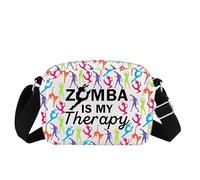 Zmmba Is My Therapy Zmmba Lover Borsa a tracolla Zmmba Istruttore Zmmba Danza Amante Regalo Fitness Coach Portafoglio Borsa, La mia terapia 1cb, large