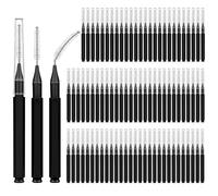 Zmpkhba Confezione da 150 scovolini interdentali per bretelle, in plastica, per la pulizia tra i denti, strumento interdentale, con testina a spirale morbida, efficiente igiene orale, nero
