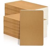 Zmpkhba Confezione da 40 quaderni bianchi formato A5, 20 x 14 cm, carta non foderata, per disegnare, scrivere, diario di lavoro, diario di viaggio, 60 pagine