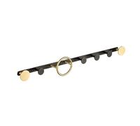 ZMQU Brushed Brass Coat Hook, Home Decoration Wall Hook, There are 3/4/5/6/7 Hooks Suitable for Entrance, Living Room, Bedroom, Bathroom(36cm/14.1in)(60cm/23.6in)