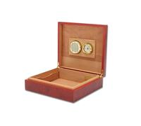 ZMQU Humidor Portatile for sigari, 20 Pezzi, in Legno di Cedro, Custodia for sigari da Viaggio Portatile con umidificatore e igrometro, Dispositivo for l'idratazione dei sigari, Scatola for sigari