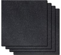 ZMQU Piastrelle for Moquette, tappetini autoadesivi Quadrati di Protezione for Moquette, Piastrelle Antiscivolo Fai da Te, 12 x 12 Pollici - 16 Pezzi (Verde)(Black)