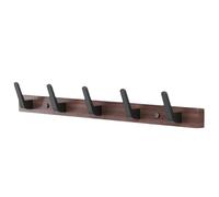 ZMQU Wooden Heavy Duty Coat Rack for Wall, Coat Hanger Hooks for Hanging Coats,Jacket,Hat,Clothes,Brown(White,65cm/25.5in)(White,45cm/17.7in)