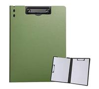 ZMREN A4 Portablocco, Portablocchi in Plastica con Pinza, con doppia clip, per impiegati, studenti, insegnanti (31,5 cm x 22,5 cm) - Verde