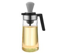 ZMREN Bottiglia dispenser per olio d'oliva, Bottiglia di olio in vetro da 500 ml con spazzola in silicone, per Cucina BBQ Pasta Insalata