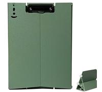 ZMREN Portablocco A4, Portablocchi in Plastica con Pinza, Può stare in piedi, per impiegati, studenti, insegnanti 31,5 cm x 23 cm - Verde