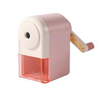 ZMREN Temperino Manuale Elicoidale da Tavolo, Temperamatite da Tavolo, Scuola Temperamatite per Bambini Temperamatite a Manovella (6.9-8 mm) - Rosa