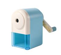 ZMREN Temperino Manuale Elicoidale da Tavolo, Temperamatite da Tavolo, Scuola Temperamatite per Bambini Temperamatite a Manovella (6.9-8 mm) - Azzurro