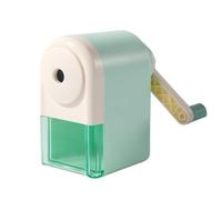 ZMREN Temperino Manuale Elicoidale da Tavolo, Temperamatite da Tavolo, Scuola Temperamatite per Bambini Temperamatite a Manovella (6.9-8 mm) - verde