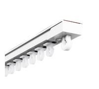 ZMTGLTG Binario for Tende Autoadesivo Senza Foratura Installazione Superiore del Binario Scorrevole con Foratura/incollaggio, Adatto for Carrucole Silenziose da Camera da Letto(180cm)