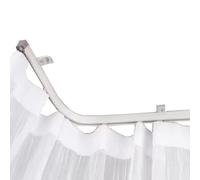 ZMTGLTG Binario for Tende Curvo, Lega di Alluminio, 1,0-1,5 Metri, Personalizzabile, Silenzioso, Liscio e Resistente.(1.3m)