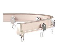 ZMTGLTG Binario for Tende Curvo, Materiale in Lega di Alluminio, Adatto for vetrate e balconi, Forte capacità di carico(1.1m 3.6ft)