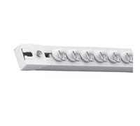 ZMTGLTG Binario for Tende Robusto E Senza Forature, Guida Monorotaia Adesiva, Montaggio Superiore, Montaggio Laterale, Design con Puleggia Silenziosa, Adatto for Tende in Tessuto(Side Mount,70cm)