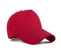 ZMvise Personalizzare il proprio cotone unisex di progettazione personalizzato 5 pannello Plain cappello regolabile berretto da baseball, Rosso, Medium