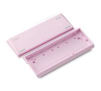 ZMX Custodia per tastiera H60 in alluminio, 60% personalizzata, custodia per tastiera meccanica da gioco, compatibile con Woot60HE/MADLIONS MAD 60 HE 61Keys Compact Barebones tastiere fai da te (rosa)
