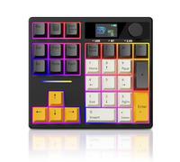 ZMX X BOYI TD31Pro - Tastierino numerico meccanico, 30 tasti, hot swap, wireless BT5.0/2.4GHz/Type-C, tastiera numerica cablata RGB programmabile con tastiera numerica per computer portatile/Mac