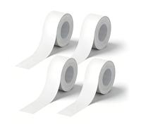 ZMZaoan 4 Rotoli di Nastro per Etichette, Adatto per la Maggior Parte delle Stampanti di Etichette Impermeabile - Etichette Termoadesive per Stampare Codice a Barre Nome, data, prezzo (15mmx4m)