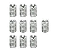 ZMZaoan Inserto de rosca, 10 unidades de tornillos de Insertos Roscados - Acero Inoxidable, Inserto Filettato para Reparación de Roscas, Métrico para Automóviles y Turbinas de Vapor (M6 a M4)