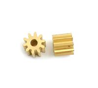 ZMZYELPECB 2 pz 10T 0,8M Ingranaggio in Rame OD=9,5mm Spessore=8mm 10 Denti Pignone in Ottone Foro 3/3,17/4/5mm 103A 104A 105A(3mm)