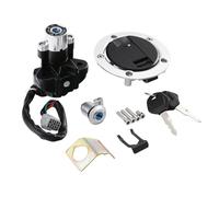 ZNAGDFVW Dell'accensione Chiave Compatibile con Suzuki per GSF1250 2005-2015 per GSF650 per Bandit 2005-2012 Accessori per Moto Blocco Interruttore Accensione per Tappo Serbatoio per Serratura Sella