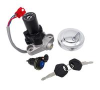 ZNAGDFVW Dell'accensione Chiave Compatibile con Yamaha per XVS650 per Drag per Star 1997-2002 Blocco Interruttore Accensione Moto per Tappo Serbatoio Benzina Chiave di Ricambio OEM: 4TR-82021-00