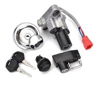 ZNAGDFVW Dell'accensione Chiave Compatibile con Yamaha per XVS650 per V-Star per Custom 1998-2017 Interruttore di Accensione Tappo Serbatoio Serratura Sella Kit Chiave OEM: 4TR-82021-00 4TR-82501-00