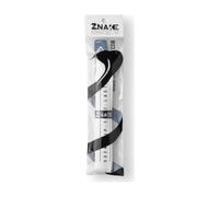 Znake Viper Tennis Overgrip, confezione da 1 pezzo, colore: bianco, nastro overgrip perforato per racchette da tennis con nervature in EVA rialzate, nastro per assorbire il sudore, 1070 x 29 mm