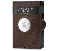 ZNAP Airtag - Portafoglio, 12 carte, portamonete, 8,9 x 1,8 x 6,3 cm (LxHxP), protezione RFID