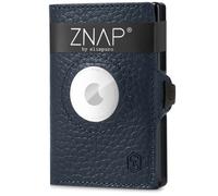 ZNAP Airtag - Portafoglio, 12 carte, portamonete, 8,9 x 1,8 x 6,3 cm (LxHxP), protezione RFID