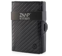 ZNAP Slim Wallet 8 - Portafoglio, 8 carte, portamonete, 8,9 x 1,5 x 6,3 cm (LxHxP) Protezione RFID