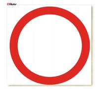 ZNDW-1 CARTELLO STRADALE B-1 - DIVIETO DI TRAFFICO 33cmx33cm STRADA CHIUSA...