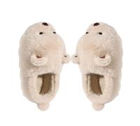 ZNEL Animali Pantofole da Casa Peluche Divertenti E Carine Soffice E Pelose Scarpe con Suola Spessa per Donna E Uomo Interni Ed Esterni(36/37 EU, A-Coffee)