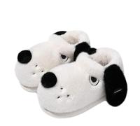 ZNEL Animali Pantofole da Casa Peluche Divertenti E Carine Soffice E Pelose Scarpe con Suola Spessa per Donna E Uomo Interni Ed Esterni(36/37 EU, C-White)