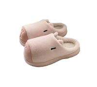 ZNEL Pantofole con Capibara Soffice Cartone Animato Invernale Scarpe da Casa Camera da Letto in Morbida Peluche Suola in PVC Calda(40/41 EU, Pink)
