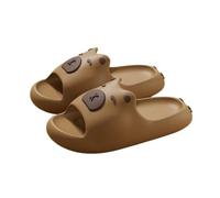 ZNEL Pantofole con Motivo a Capibara per Donna E Uomo, Graziose Antiscivolo Sandali da Spiaggia Unisex Ciabatte con Animali Scarpe Estive Leggere(40/41 EU, Brown)