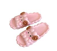 ZNEL Pantofole da Donna con Motivo a Pecora Antiscivolo Ciabatte Scivoli da Doccia Ad Asciugatura Rapida Sandali da Bagno Scarpe da Casa Ultra Cuscino Suola Spessa(40-41, Pink)