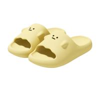 ZNEL Pantofole Forma di Uovo Fritto Fantasma Spettrale Sandali da Spiaggia Ciabatte da Piscina Antiscivolo Suola Spessa Scarpe da Bagno(38/39 EU, Yellow)