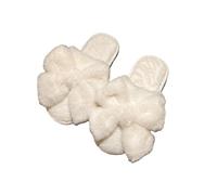 ZNEL Pantofole in Cotone da Donna Peluche Pelose Carino Papillon Comode Morbide E Calde Antiscivolo Suola Spessa Scarpe da Casa(36/37 EU, B)