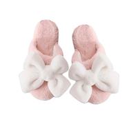 ZNEL Pantofole in Cotone da Donna Peluche Pelose Carino Papillon Comode Morbide E Calde Antiscivolo Suola Spessa Scarpe da Casa(38/39 EU, G)