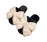 ZNEL Pantofole in Cotone da Donna Peluche Pelose Carino Papillon Comode Morbide E Calde Antiscivolo Suola Spessa Scarpe da Casa(42/43 EU, A)