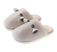 ZNEL Pantofole Morbide a Forma di Orecchie di Gatto E Cervo Suola Antiscivolo Calda E Accogliente Scarpe da Casa Morbide E Comode(40/41 EU, Gray)