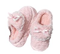 ZNEL Pantofole Pelose a Forma di Gatto Animale Soffice Morbide Scarpe da Casa Interno in Peluche con Suole Antiscivolo Spesse(38/39 EU, B -Pink)