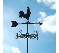 ZNEL Segnavento in Metallo per Polli, Banderuola Gallo Animale con Montaggio sul Tetto, Decorazioni Galletto per Gazebo da Giardino Cortile della Fattoria All'aperto,Rooster