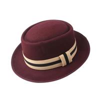ZNJAMN Cappello A Cilindro Cappello Fedora da uomo e donna for gentiluomo, cappello jazz piatto esterno Per La Festa(Color4)