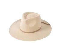 ZNJAMN Cappello A Cilindro Cappello Fedora in lana da donna, autunno inverno, con fiocco in nastro, casual, stile jazz Per La Festa(Color2)