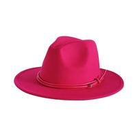 ZNJAMN Cappello A Cilindro Cappello Fedora in lana da uomo e donna, cappello caldo invernale, piatto retrò Per La Festa(Color2)