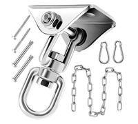 ZNJAMN Kit for Appendere Amaca da 1 Pezzo con Catena Altalena, Ganci Resistenti in Acciaio Inossidabile, Girevole a 360 Gradi for Yoga, Sedia per Sospensione