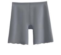 ZNJAMN Mutandine Boyshort da Donna 2pcs High Waist Seamless Protective Shorts Women Ice Silk Safety Panties Under The Skirt Tights Boyshorts Underwear per Donne(Gray,XL)